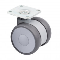 TENTE roue Linea 50mm 100kg gris foncé