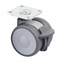 TENTE roue Linea 50mm frein 100kg gris foncé
