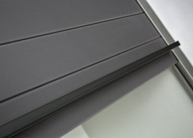 REHAU Poignée noir onyx pour crystal-line 900/1500 mm