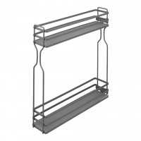 StrongWire double panier latéral 150mm seul gris foncé