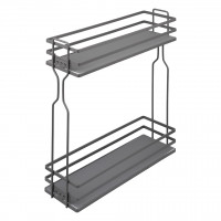 StrongWire double panier latéral 200mm seul gris foncé