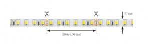 StrongLumio ruban LED 14,4W/m 24V(120 LED/m) 10mm CRI90 blanc chaud (gar. 5 ans)