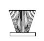 brosse encastrée 6,7x7mm grise