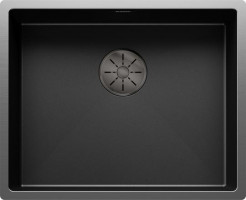 BLANCO 527834 évier Claron 500-U InFino sans tringle Durinox DarkSteel Satin