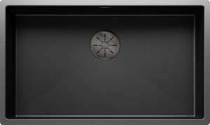 BLANCO 527835 évier Claron 700-U InFino sans tige Durinox DarkSteel Satin