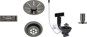 BLANCO 207429 accessoires ensemble de vidage 1x3,5 InFino avec tirette Satin Dar