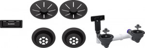 BLANCO 207438 Accessoires ensemble de vidage 2x3,5 InFino noir mat