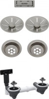 BLANCO 207441 accessoires ensemble de vidage 2x3,5 InFino Satin Platinum