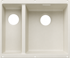 BLANCO 527812 évier Subline 340/160-U sans set vidange Silgranit blanc soft