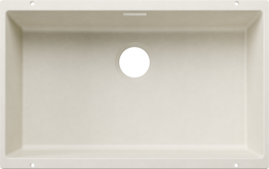 BLANCO 527804 Évier Subline 700-U sans siphon Silgranit blanc soft