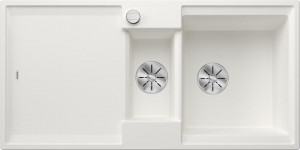 BLANCO 527605 Évier Adira 6 S InFino avec excentrique Silgranit blanc