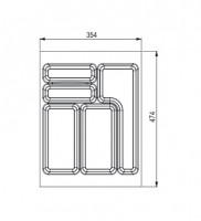 StrongIn Buffet 354x474 mm pour StrongBox blanc