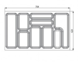StrongIn buffet 704x424 mm pour StrongBox blanc