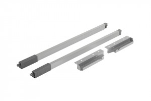 StrongBox reling rectangulaire supérieur H140/500mm, gris, ensemble