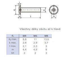 Vis décoratif DIN 967 M6x50 zinc blanc