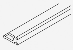 HAWA 057.3078.002 Porta 100 glass, joint plastique noir 20m