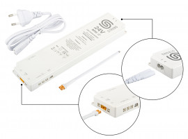 StrongLumio alimentation électrique 24V - 80W (8x mini connecteur + 1x 3PIN conn