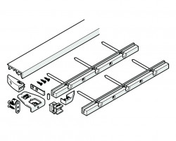 HAWA 25479 Folding Concepta 25 profil inférieur 1300mm noir anodisé