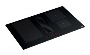 FRANKE Plaque induction avec extracteur vapeur FMA 8381 HI verre noir/graph. bla
