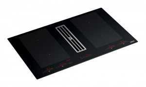 FRANKE Plaque induction avec extracteur FSM 7081R HI verre noir/blanc graph
