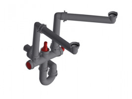 FRANKE accessoires 112.0624.484 F3L raccord évacuation gain de place NEW