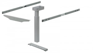 HETTICH 9209155 Change Top manuel piétement supplément 607,5-837,5 mm