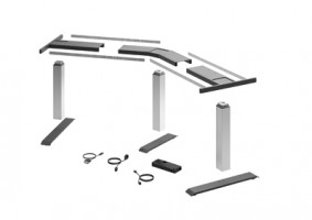 HETTICH 9193258 LegaDrive ensemble angle 135° blanc