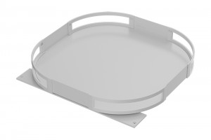 KES 239428 étagere pivotante TurnMotion III, blanc glacé