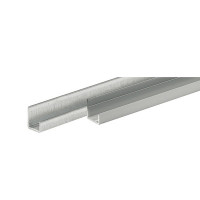 HETTICH 9206284 profil acier U pivot porte ép. 18 mm, 2500 mm