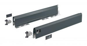 HETTICH 9150488 ArciTech côté 94, 450mm, flexi ensemble, anthracite