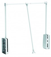 StrongWire tringle de penderie rabattable, 860-1200mm, blanc/chrome