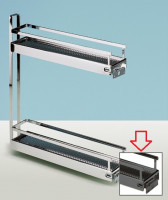 HETTICH 9277605 tiroir coulissant Style 2-niveaux KB150/90° anthracite