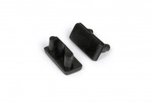 StrongLumio embouts pour profil Begton 12 droit, noir (paire)
