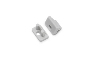 StrongLumio embouts avec trou pour profil Slim 8 gris (pce)