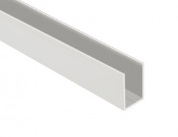 WC cloisons Al elox profil U latéral 18 mm, longueur 2 m