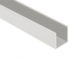WC cabines Al profil U latéral 25 mm, longueur 2 m