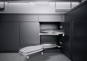 K-KES LeMans II, étagere et fixation, Arena Classic, blanc/chrome, L, 450/600-75 K-KES LeMans II, étagere et fixation, Arena Classic, blanc/chrome, L, 450/600-75