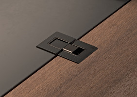 IF charniere Kimana SKIN pour abattant inférieur, nickel noir
