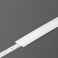 StrongLumio moulure de recouvrement B pour profil LED a emboîtement, 1000mm lait