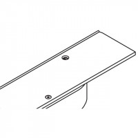 HAWA 24914 Folding Concepta 25 profil supérieur 2120mm droit alu argenté