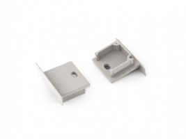 StrongLumio embouts pour profil Smart-In 16 gris (paire)