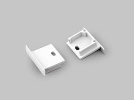 StrongLumio embouts pour profil Smart-In 16 blanc (paire)