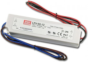 Alimentation électrique MEAN WELL LPV-60-12, 12V, 60W, IP67