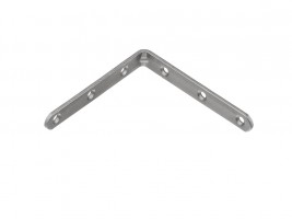STRONG Équerre 100x100mm avec presse zinc blanc