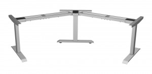 STRONG Piétement électrique réglable pour solution d'angle argent mat