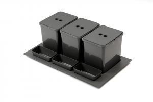 StrongBins trieur 3x16 l intégré tiroir 800-900 mm, anthracite