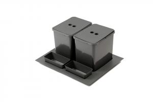 StrongBins trieur 2x16 l insert pour tiroir 600 mm, anthracite