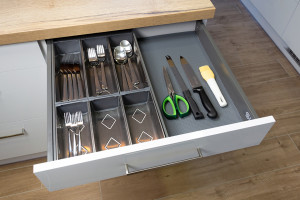 K-StrongMax 16 tiroir H89/500mm, blanc, buffet SM 600, antidérapant blanc