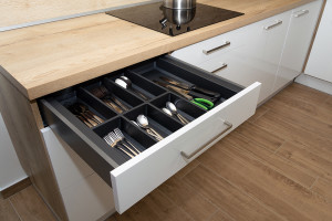 K-StrongBox tiroir H86/500mm, gris, buffet Classico 600 argent-gris