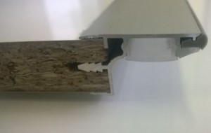 S-LED profil a emboîter avec joint 3m